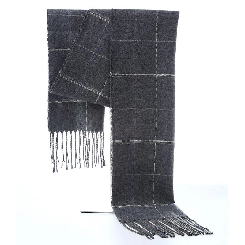 Men's Plaid & Striped Scarf