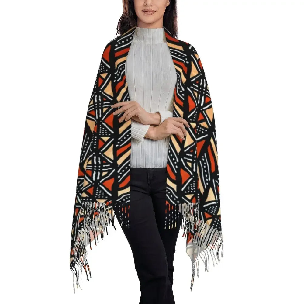 Printed African Scarf Shawl Head Wrap