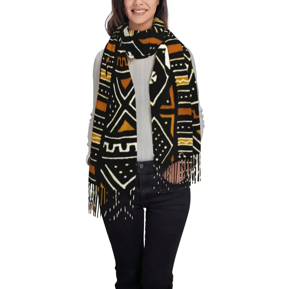 Printed African Scarf Shawl Head Wrap