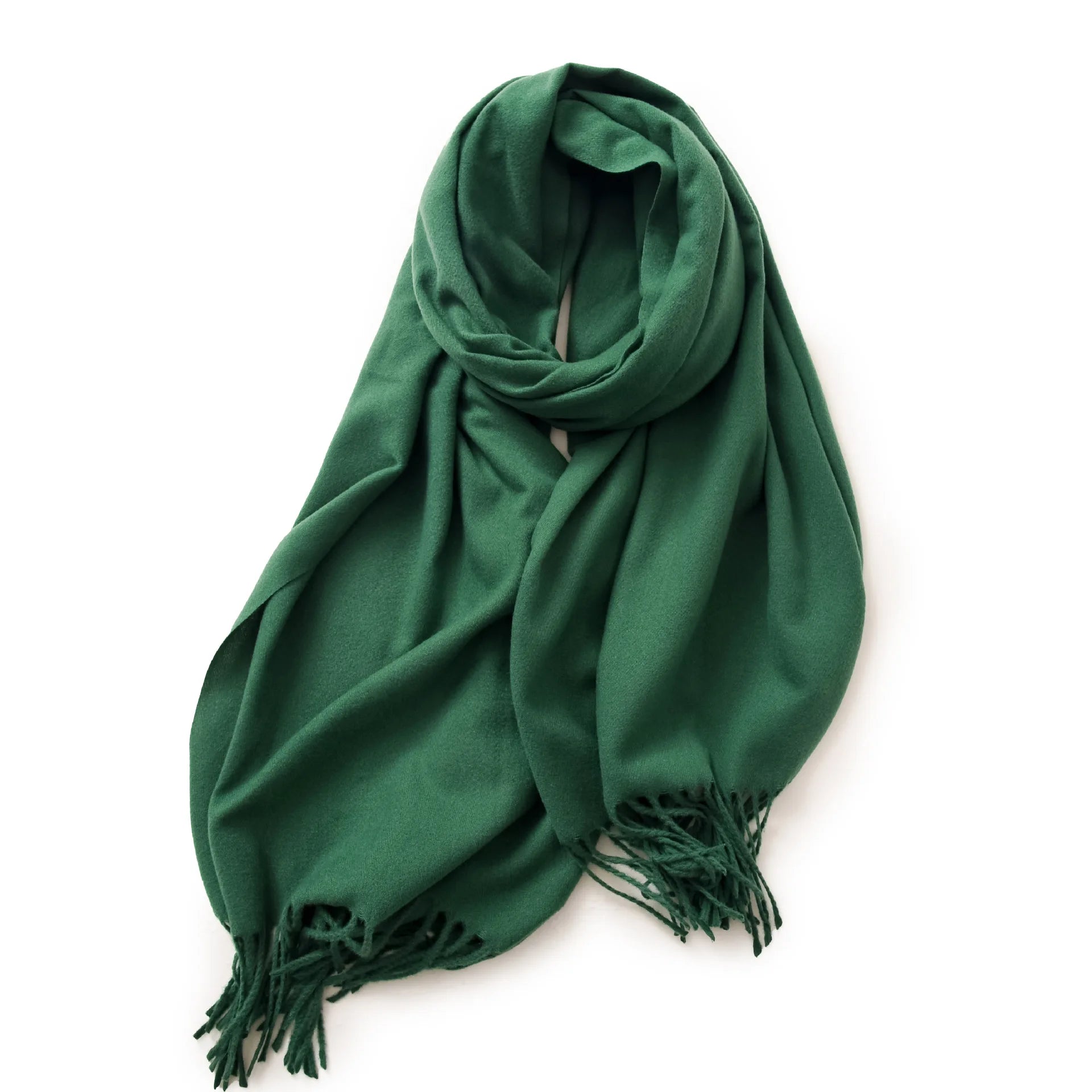 Unisex Cashmere Pashmina Scarf With Tassels
