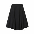 Zippered Midi Mini Skirt