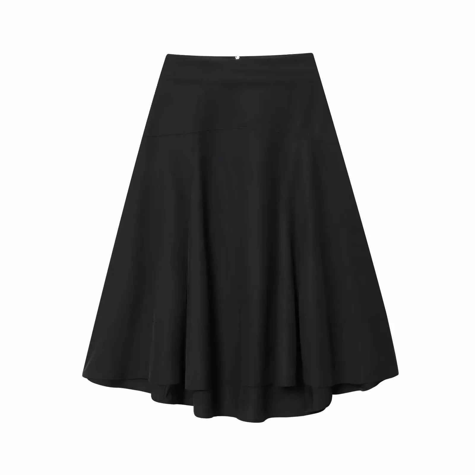 Zippered Midi Mini Skirt