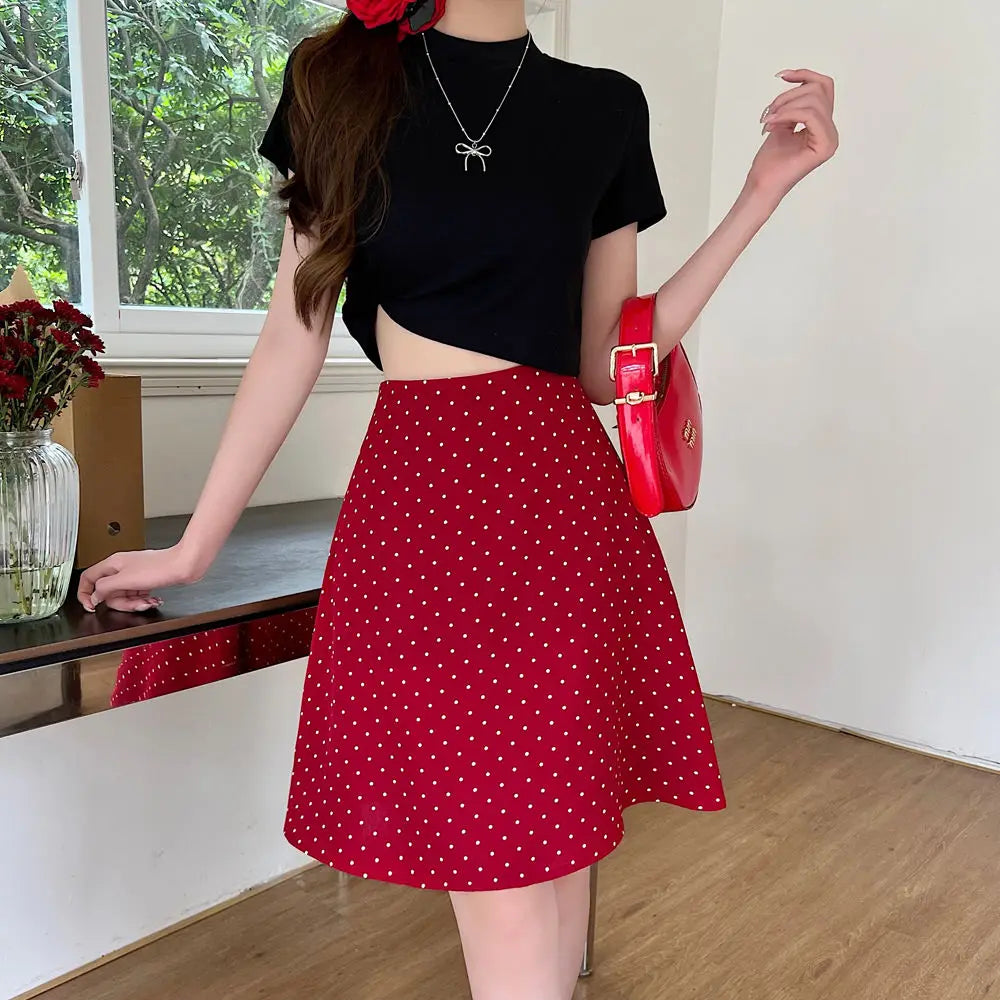 High Waist Midi Skirt