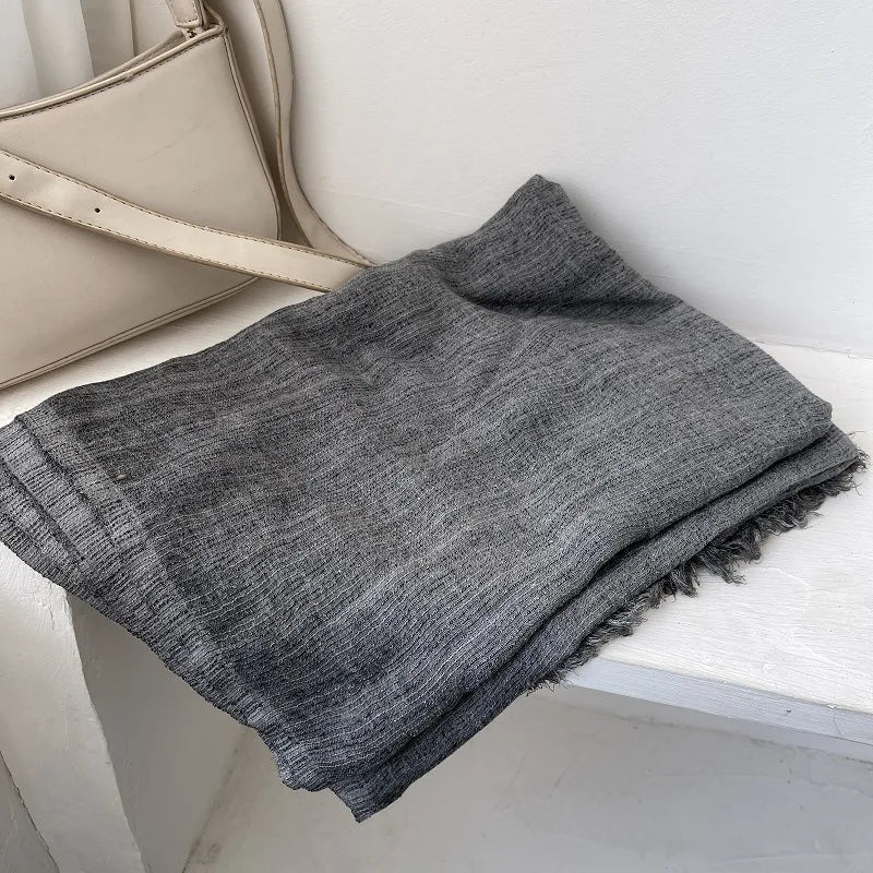 Fresh and Versatile Color Striped Scarf