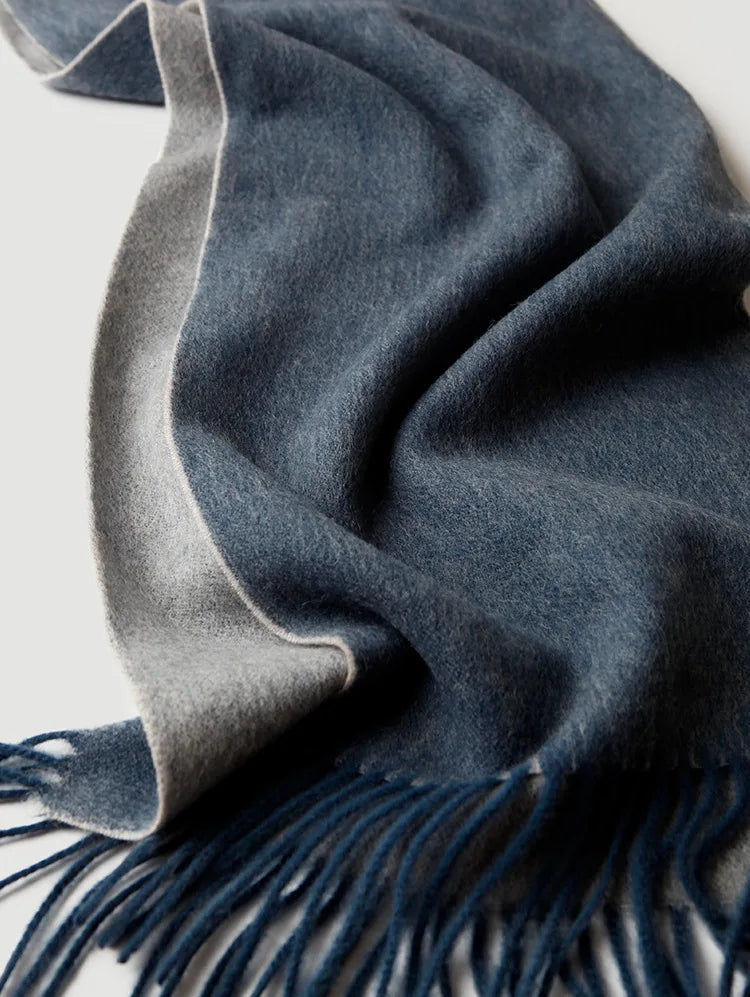 Men's Double-Sided Wool Scarf