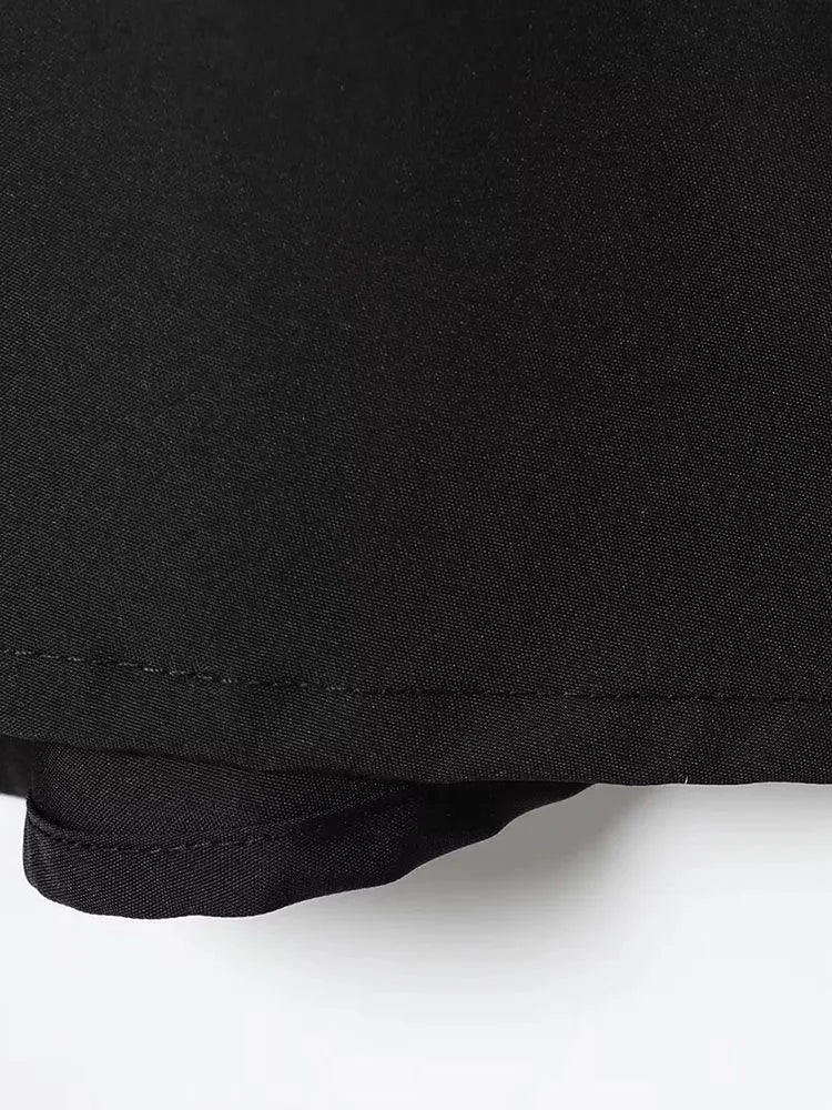 Zippered Midi Mini Skirt