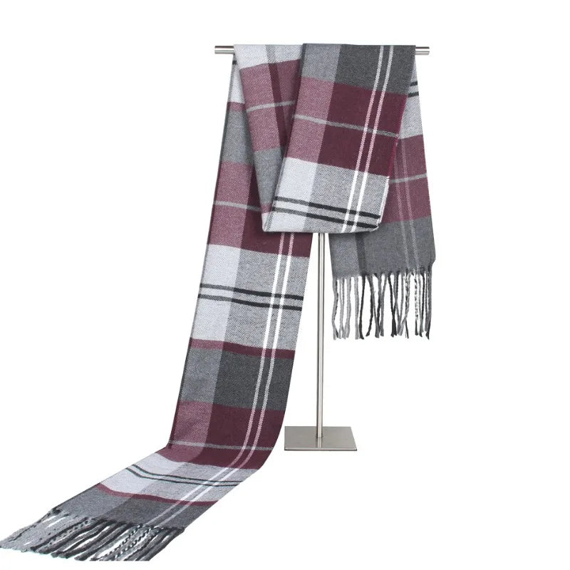 Classic Faux Cashmere Men's Winter Scarf