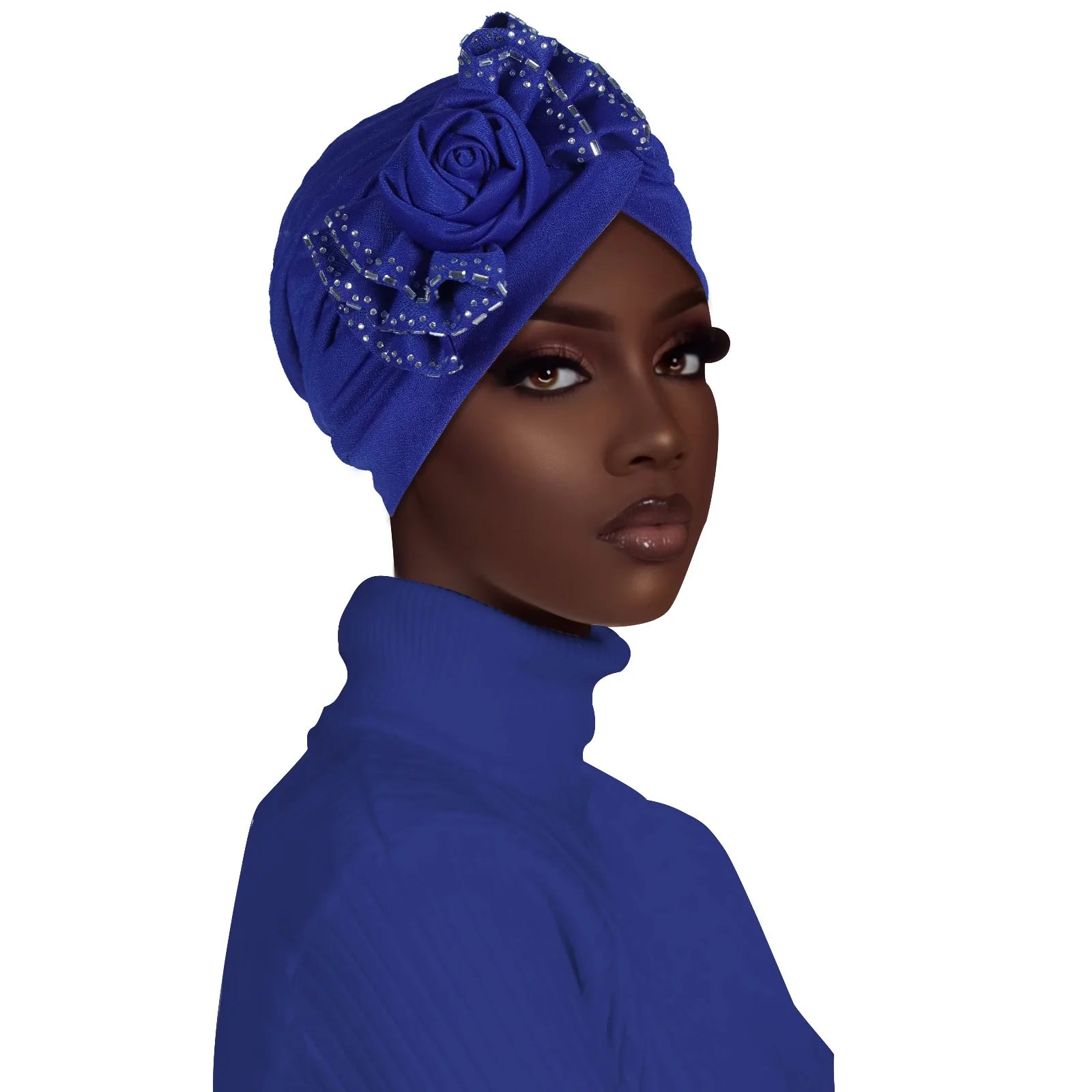 Flower Diamonds Fashion Bonnet Hat