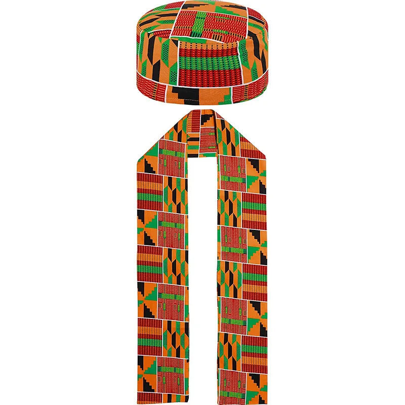 African Retro Cotton Long Scarf Shawl Wrap