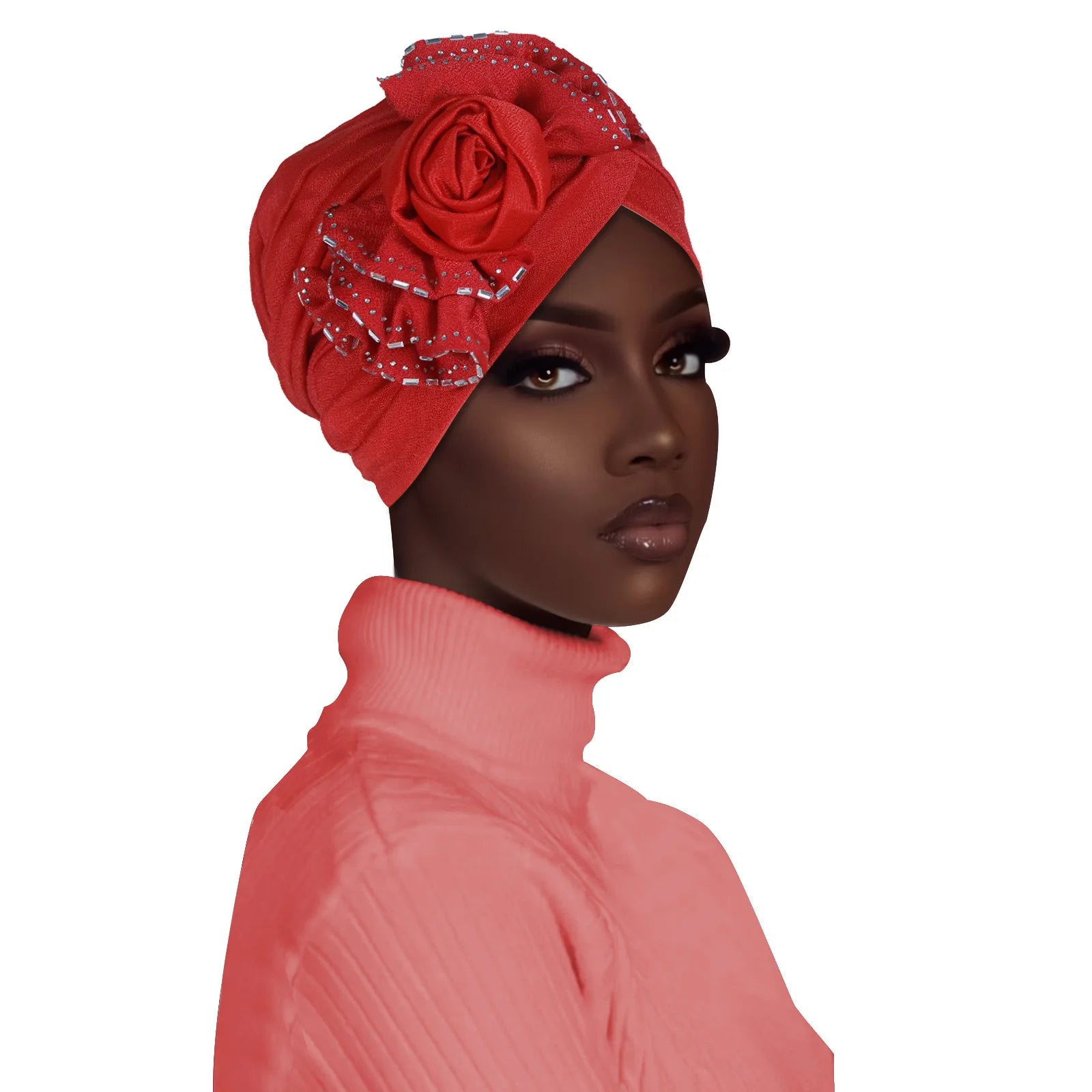 Flower Diamonds Fashion Bonnet Hat