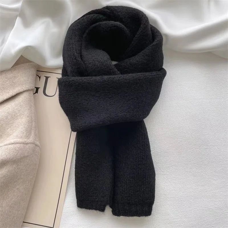 Winter Thick Long Sheep Wool Scarf