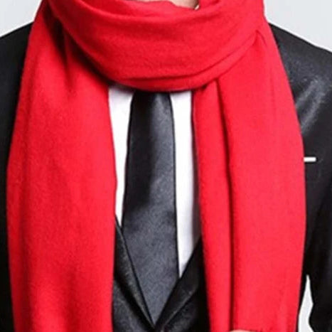 Men's Classic Solid Color Scarf