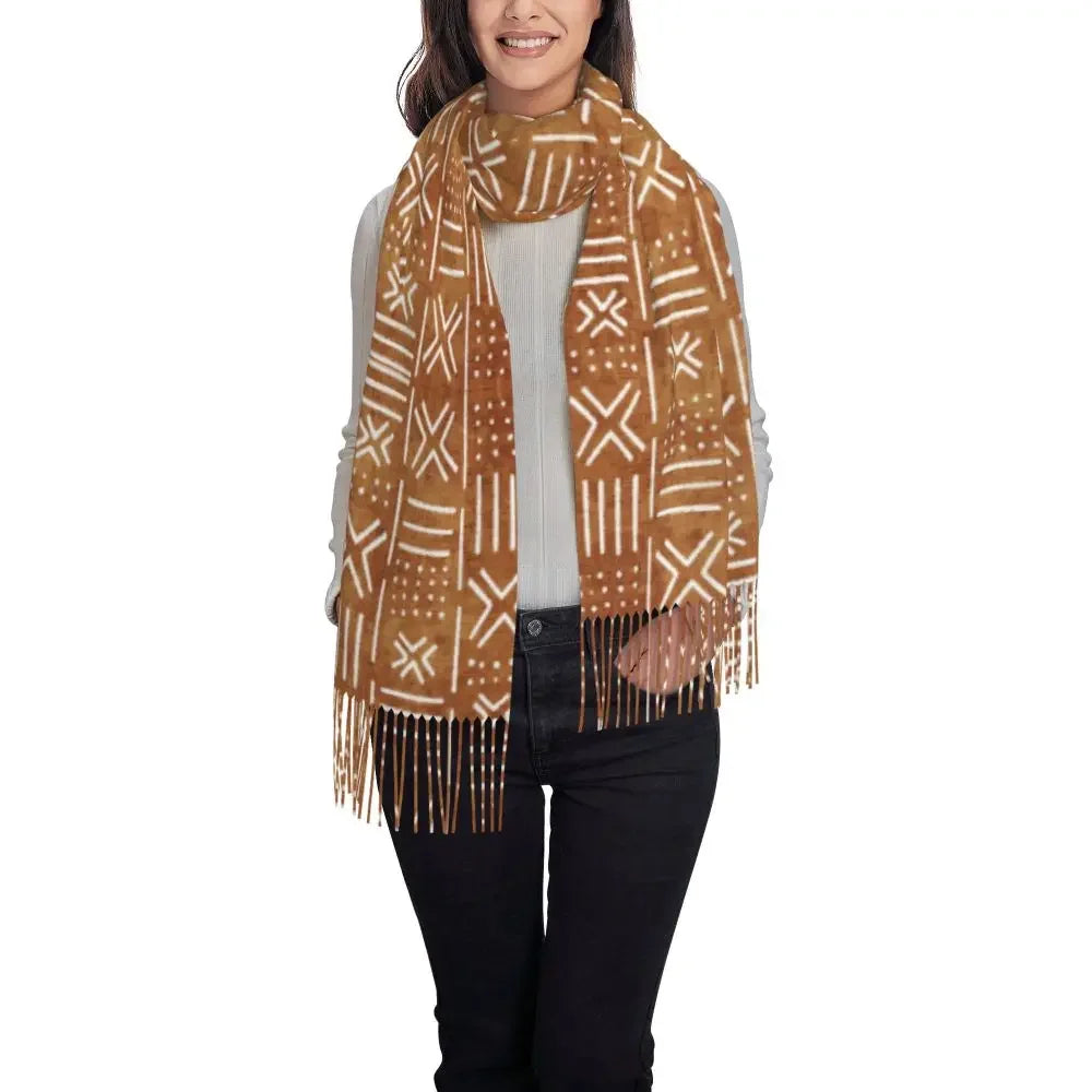 Printed African Scarf Shawl Head Wrap