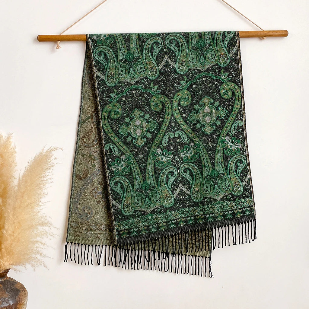 Women's Paisley Faux Pashmina Stole