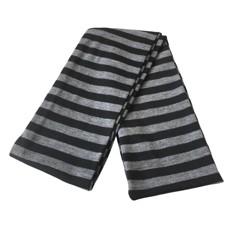 Striped Long Thin Scarf