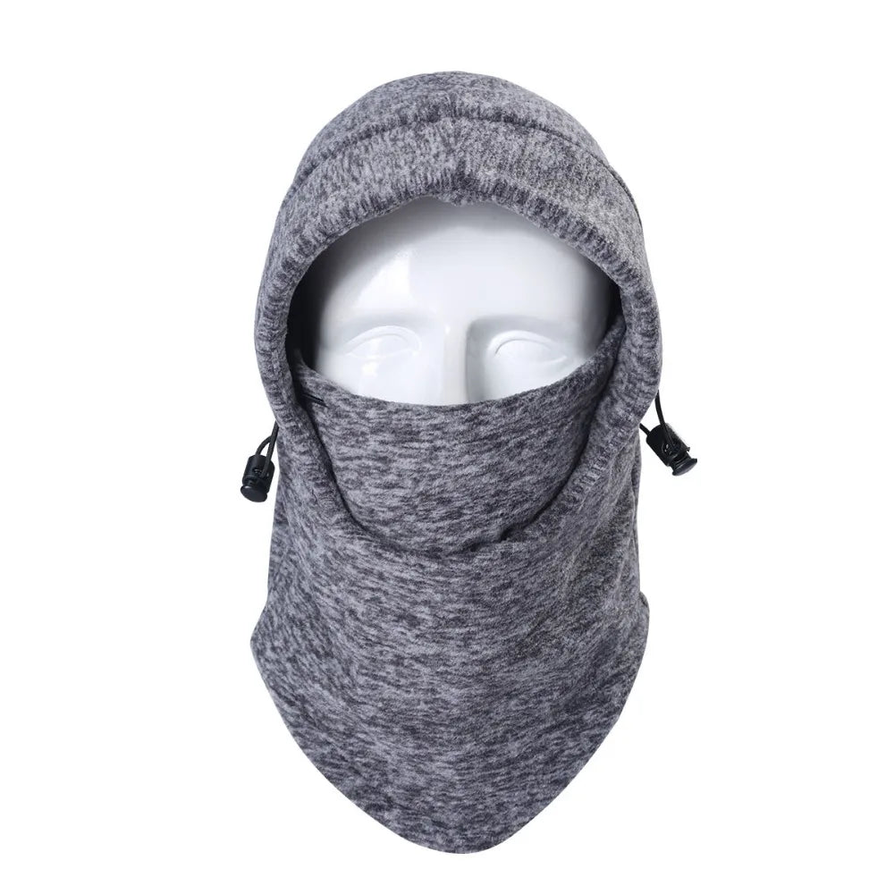 Winter Fleece Windproof Full Face Hooded Scarf