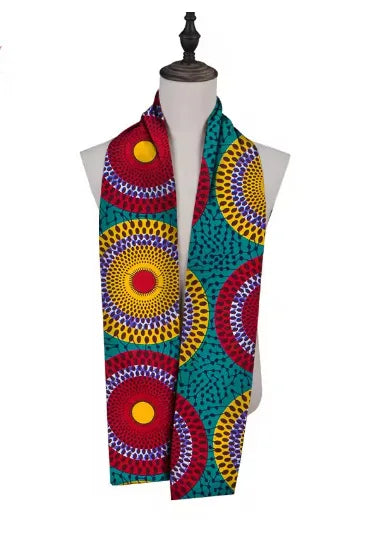 African Retro Cotton Long Scarf Shawl Wrap