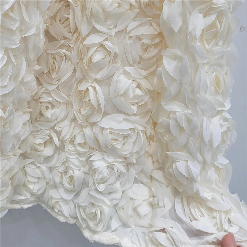 Three Dimensional Rose Long Skirt