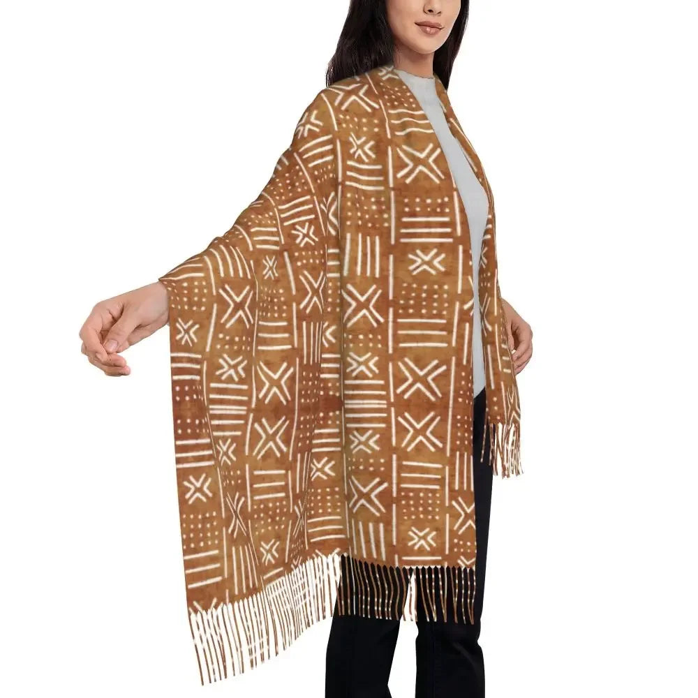 Printed African Scarf Shawl Head Wrap
