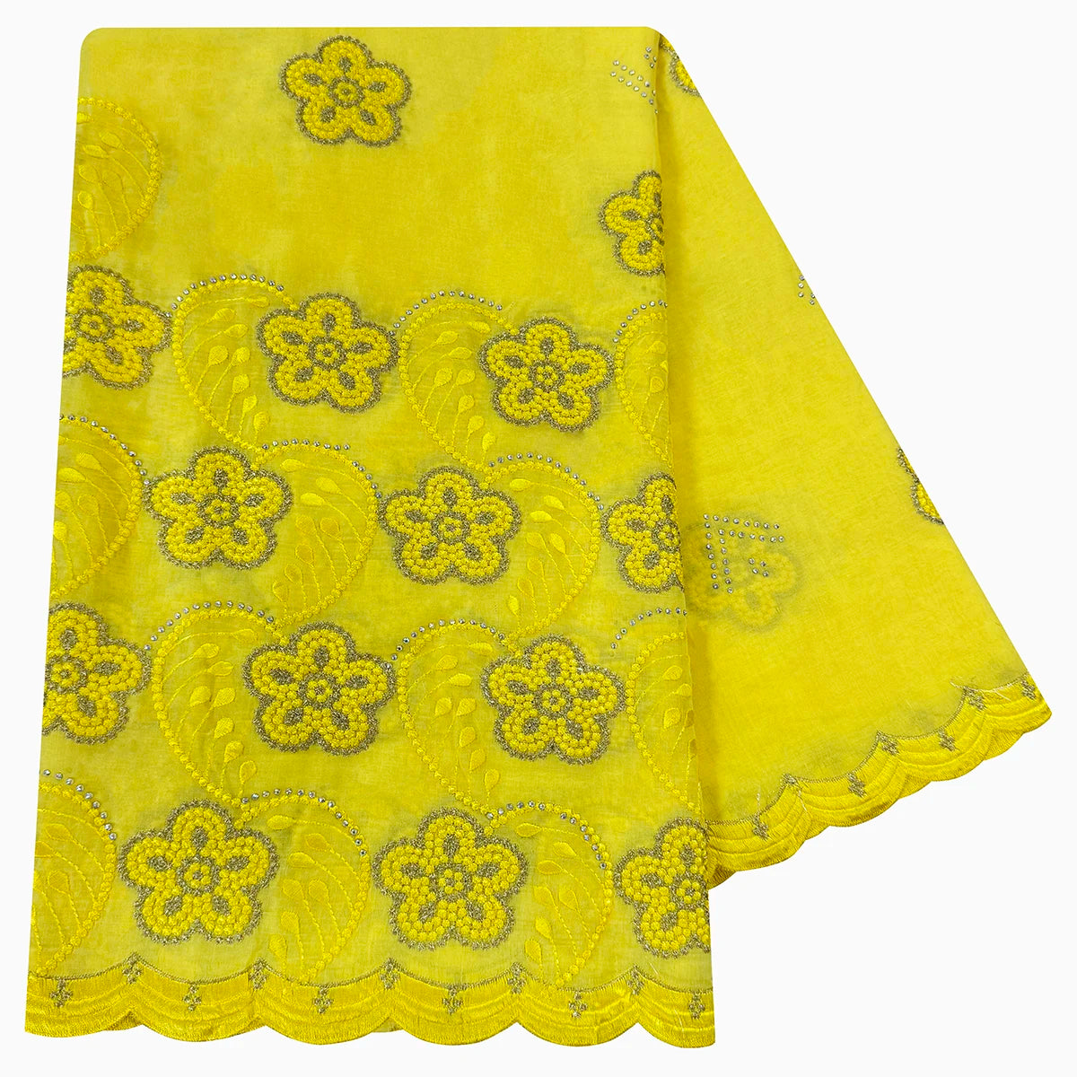 Embroidered High Quality 100% Cotton Scarf
