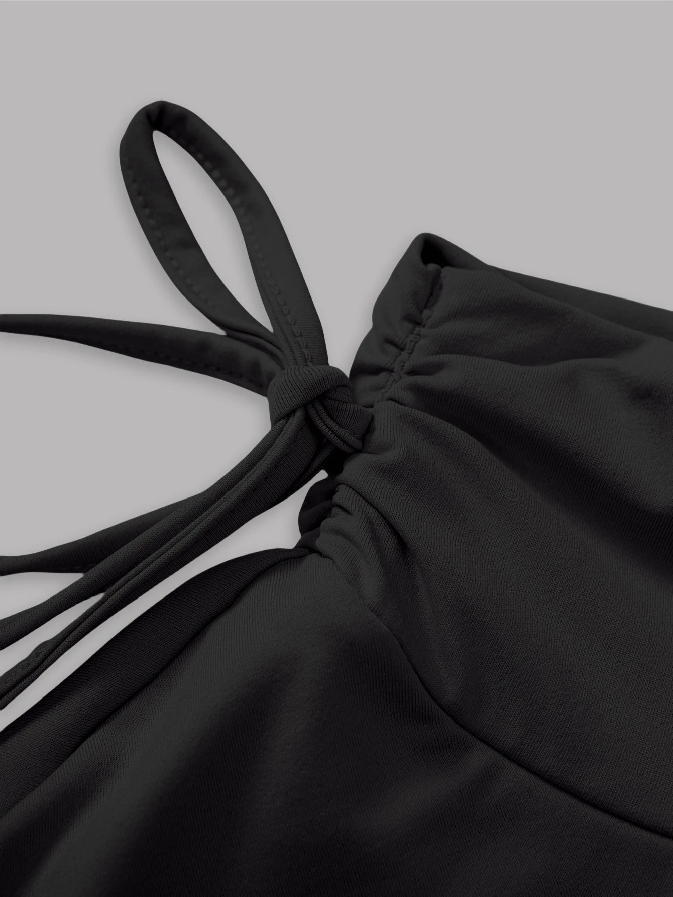 High Waist Laced Short Skirt