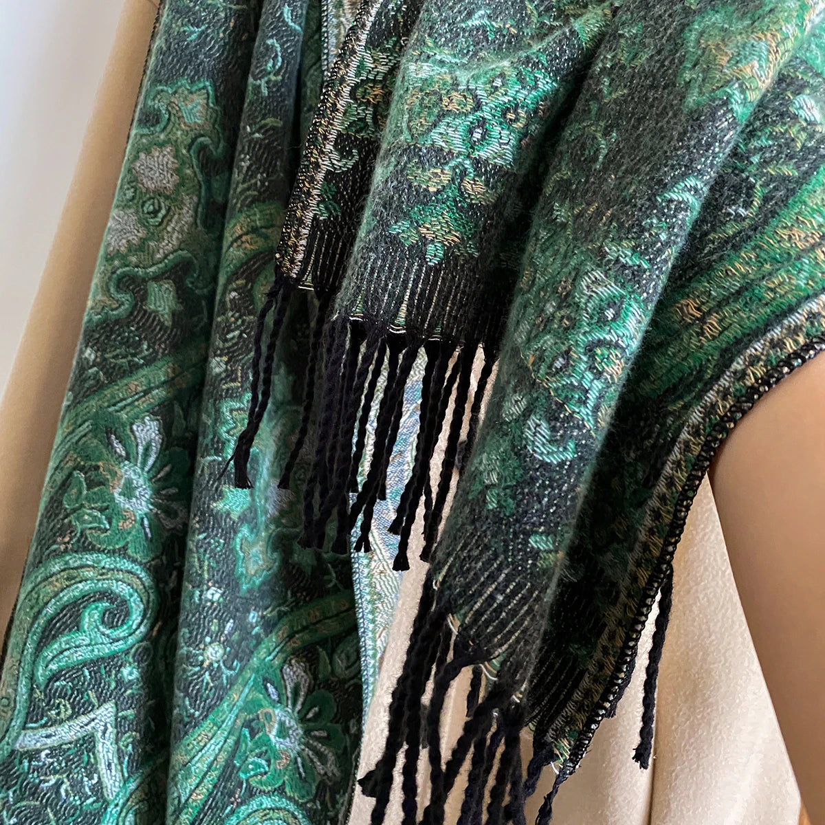 Women's Paisley Faux Pashmina Stole