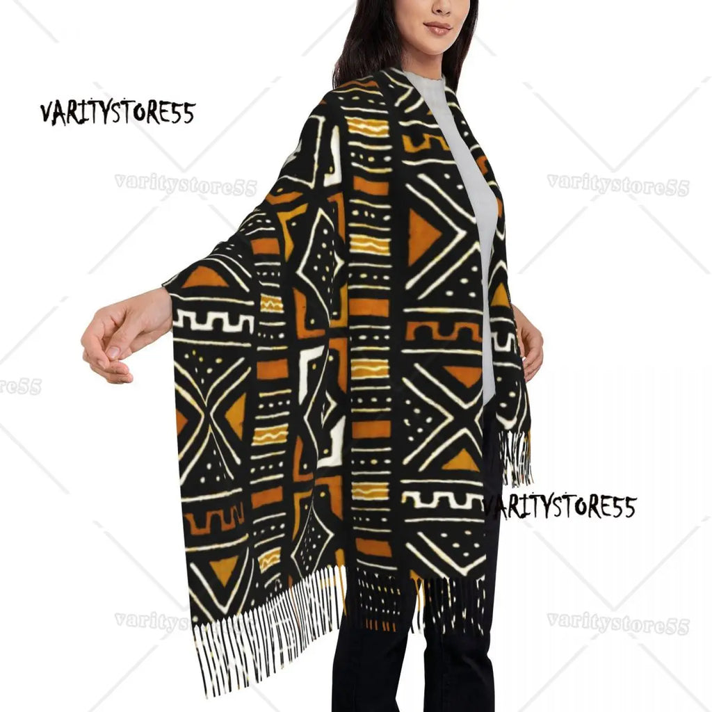 Printed African Scarf Shawl Head Wrap