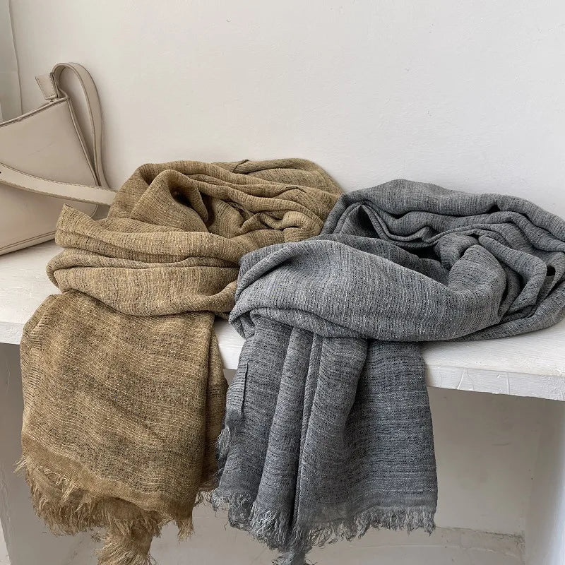 Fresh and Versatile Color Striped Scarf