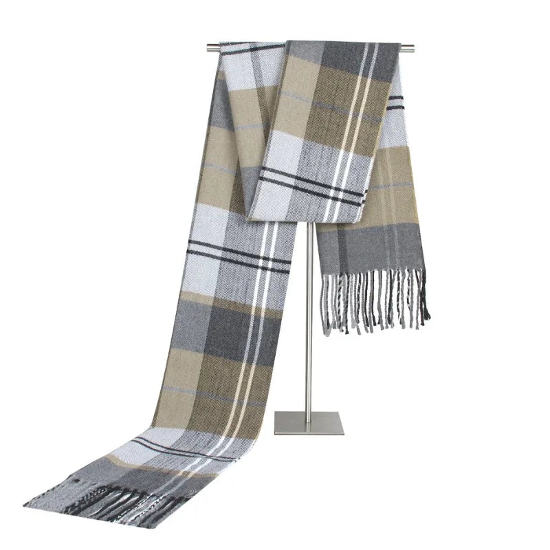 Classic Faux Cashmere Men's Winter Scarf