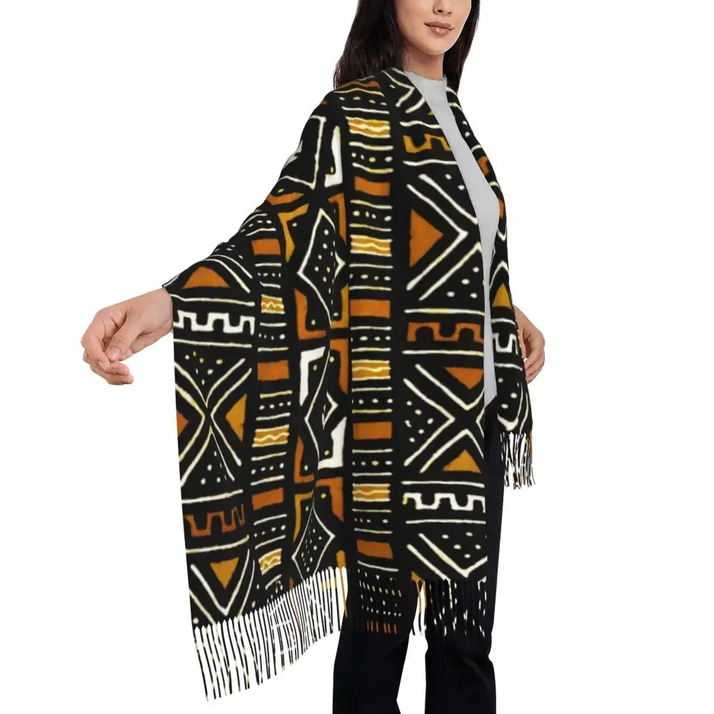 Printed African Scarf Shawl Head Wrap