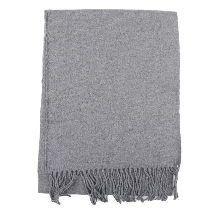 Men's Classic Solid Color Scarf