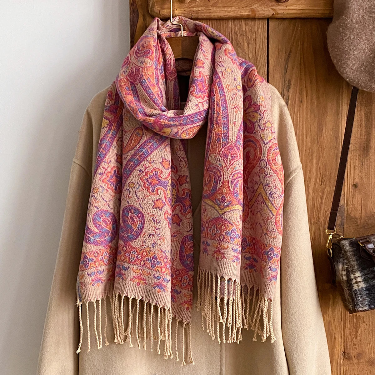 Women's Paisley Faux Pashmina Stole