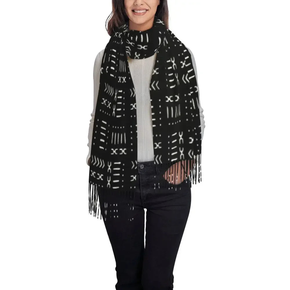 Printed African Scarf Shawl Head Wrap