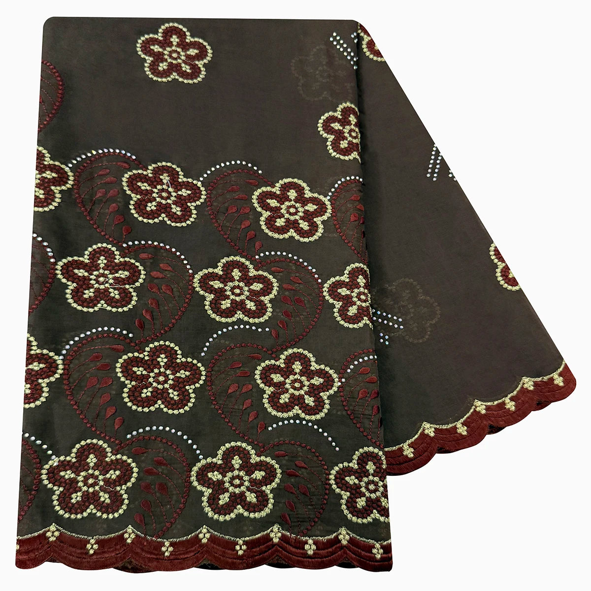 Embroidered High Quality 100% Cotton Scarf