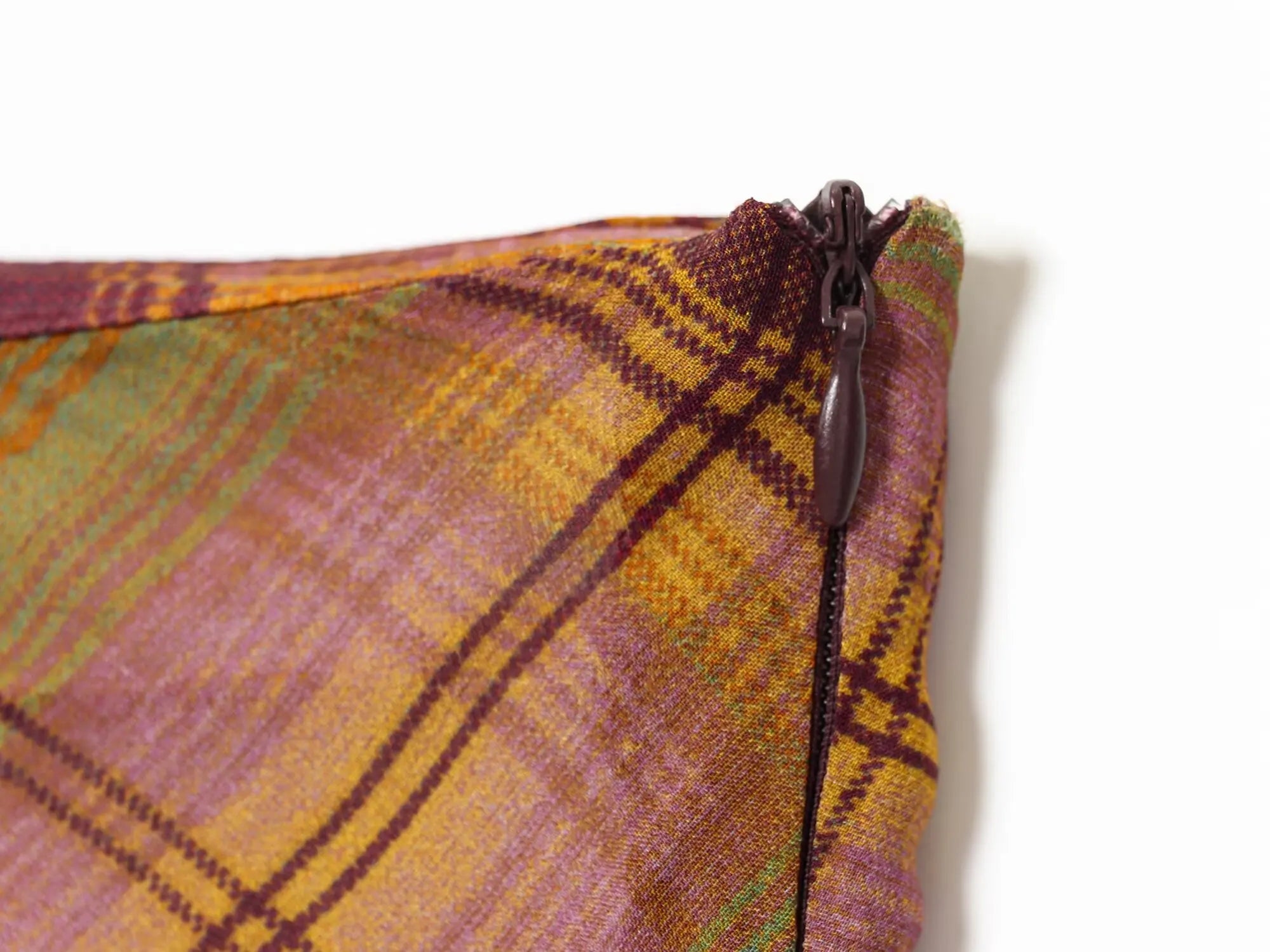 Checkered High Waist Floor Length Skirt