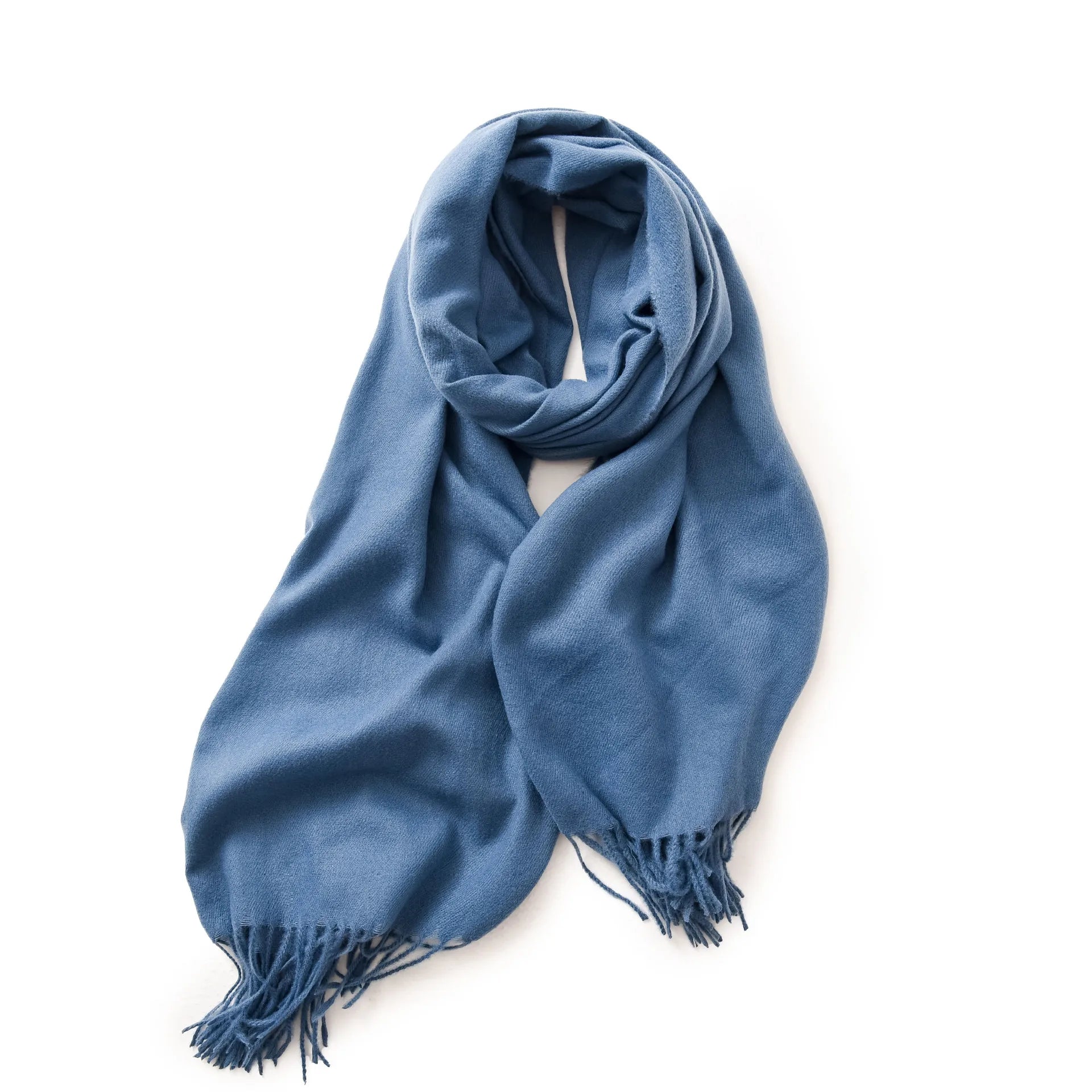 Unisex Cashmere Pashmina Scarf With Tassels