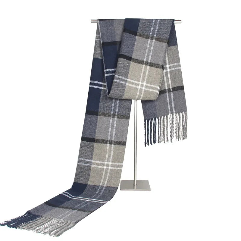 Classic Faux Cashmere Men's Winter Scarf