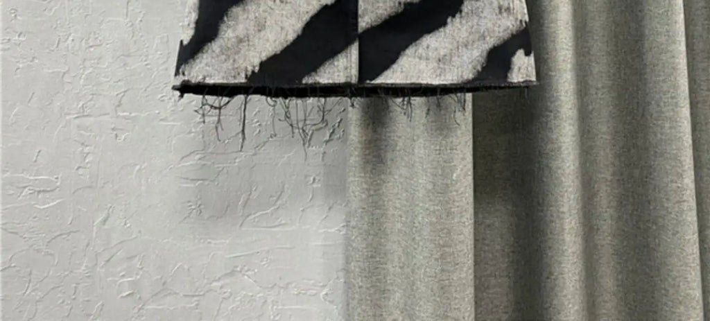 High Waist Slim Denim Skirt with Raw Edges