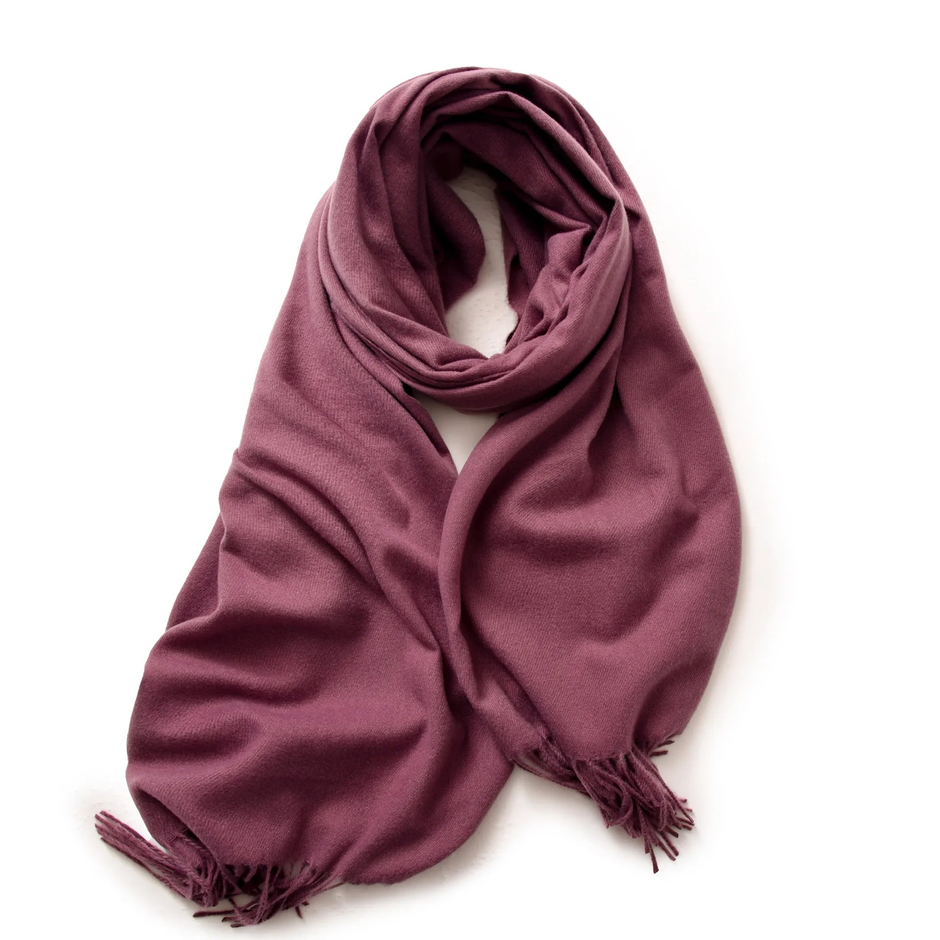 Unisex Cashmere Pashmina Scarf With Tassels