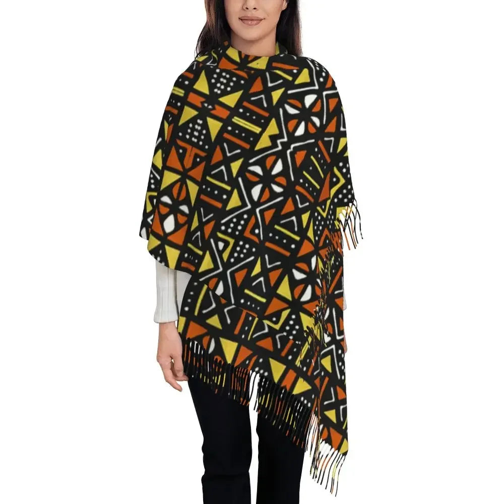 Printed African Scarf Shawl Head Wrap