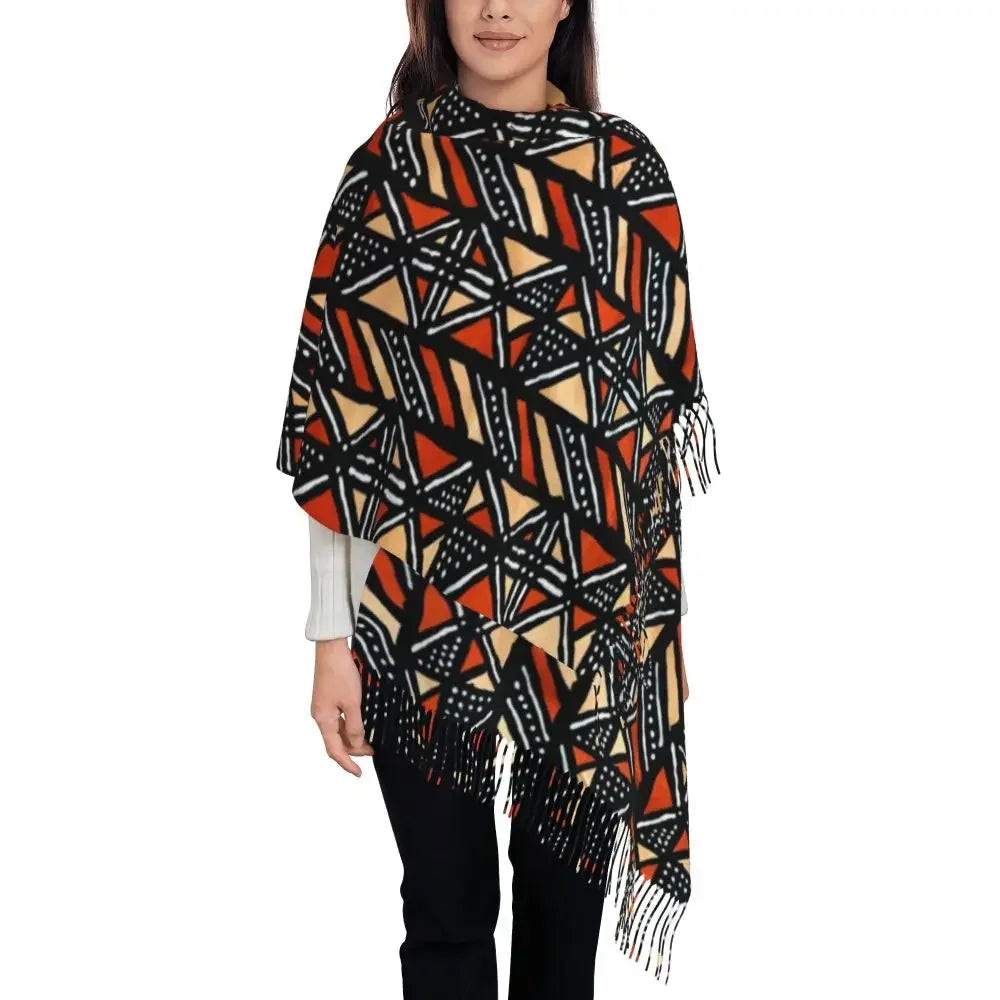 Printed African Scarf Shawl Head Wrap