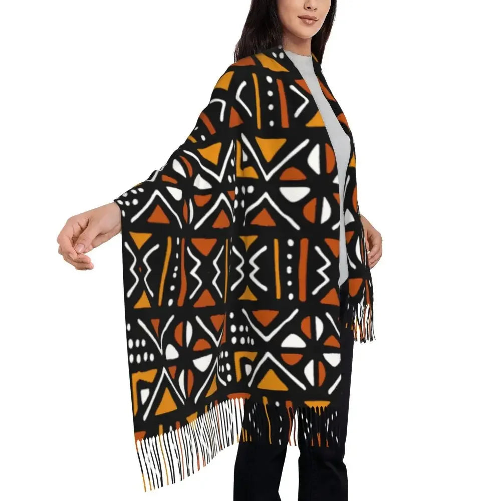 Printed African Scarf Shawl Head Wrap