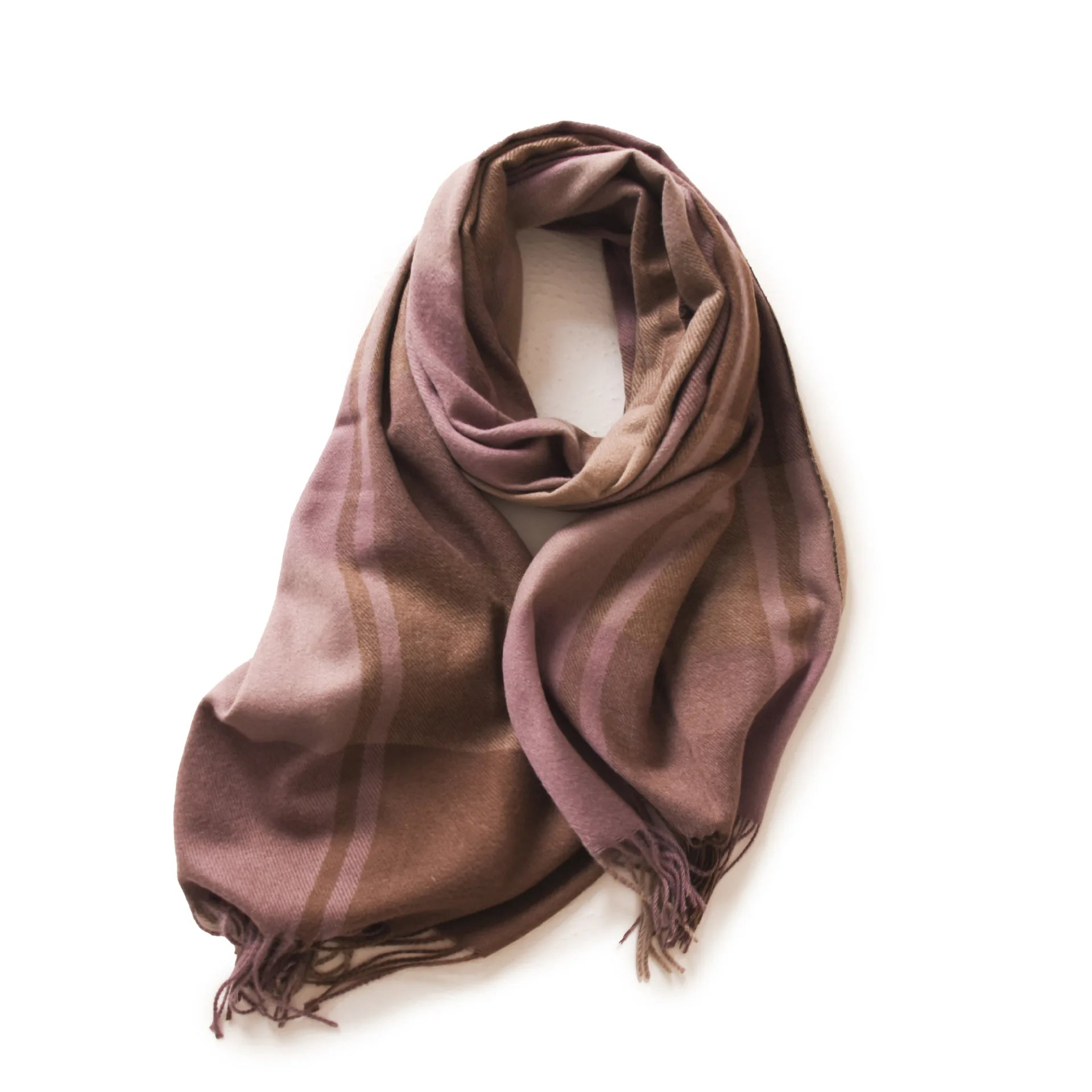 Unisex Cashmere Pashmina Scarf With Tassels
