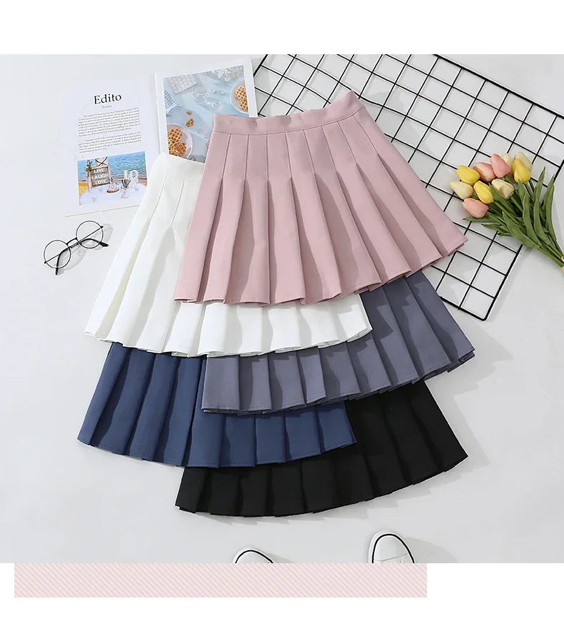 Pleated Mini Skirt