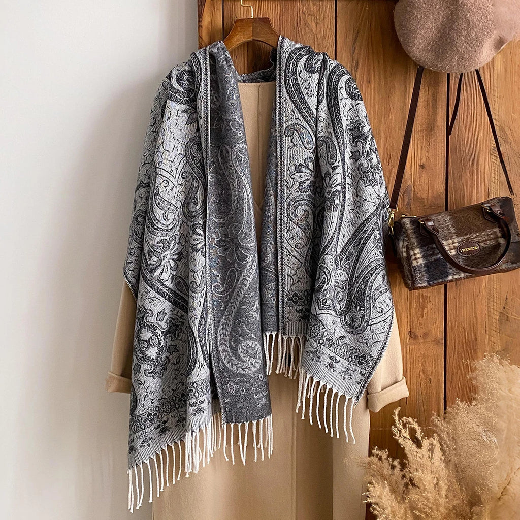 Women's Paisley Faux Pashmina Stole