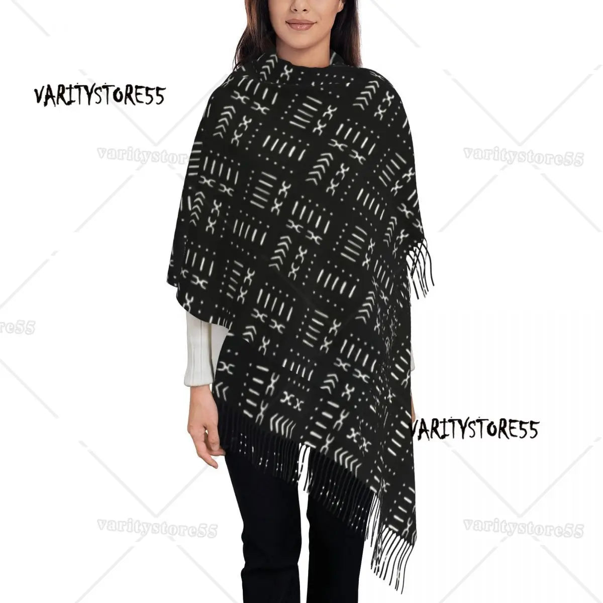 Printed African Scarf Shawl Head Wrap