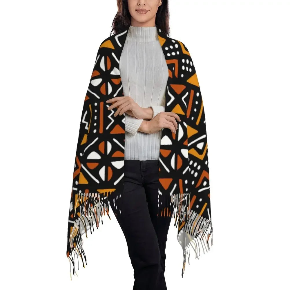 Printed African Scarf Shawl Head Wrap