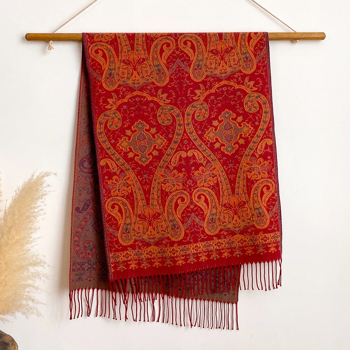 Women's Paisley Faux Pashmina Stole