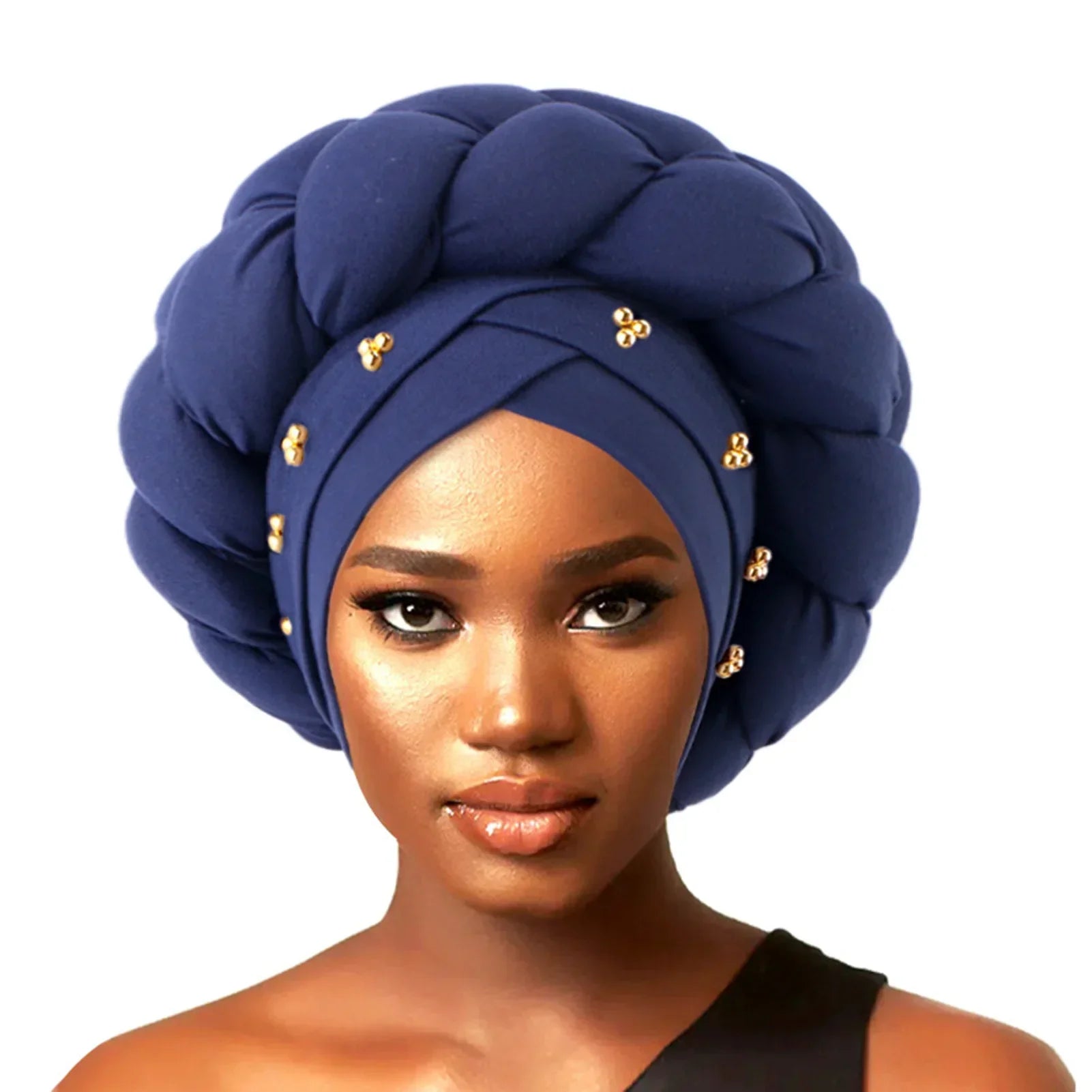 Soft Pre-Tied Twisted Solid Color Head Wrap