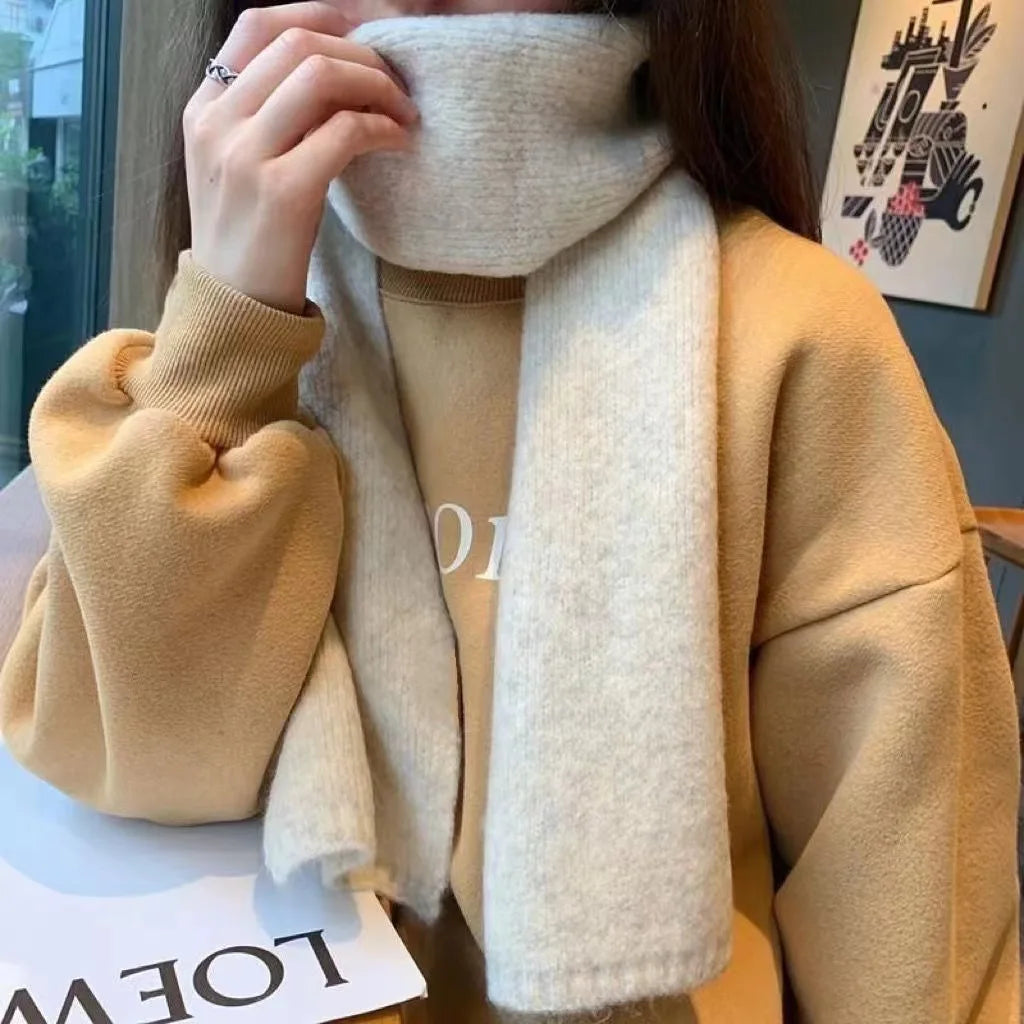 Winter Thick Long Sheep Wool Scarf